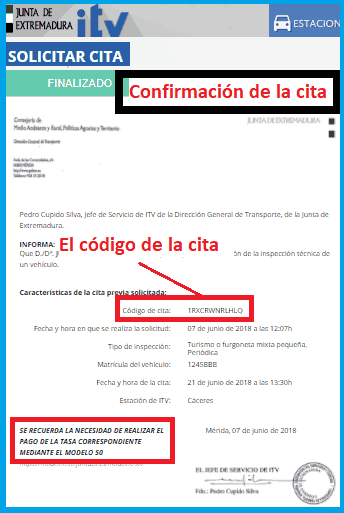 Cita ITV Extremadura confirmada
