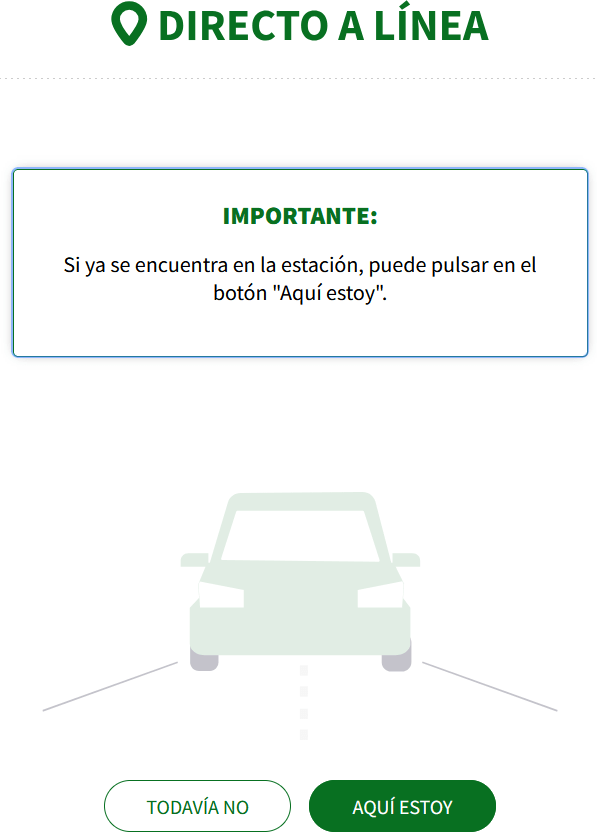 Indicar si has llegado